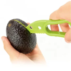 3 In 1 Avocado Slicer Shea Corer Butter Fruit Peeler Cutter Pulp Separator Plastic Knife Kitchen Vegetable Tools Kitchen Gadgets