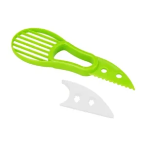3 In 1 Avocado Slicer Shea Corer Butter Fruit Peeler Cutter Pulp Separator Plastic Knife Kitchen Vegetable Tools Kitchen Gadgets