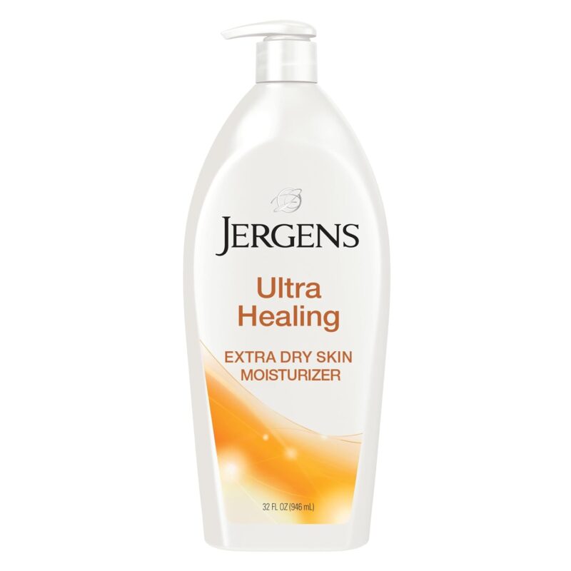 Jergens Ultra Healing Dry Skin Moisturizer, Body and Hand Lotion for Dry Skin, for Quick Absorption into Extra Dry Skin, with HYDRALUCENCE blend, Vitamins C, E, and B5