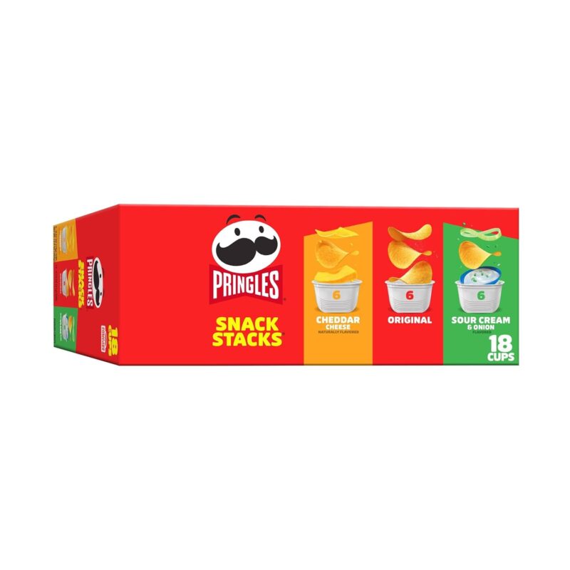 Pringles Potato Crisps Chips, Lunch Snacks, On-the-Go Snacks, Snack Stacks, Variety Pack