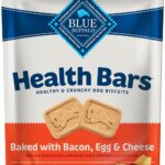 Blue Buffalo Health Bars Crunchy Dog Biscuits, Oven-Baked With Natural Ingredients, Bacon, Egg & Cheese