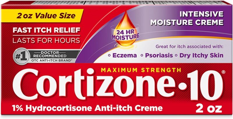 Cortizone 10 Maximum Strength Intensive Moisture Anti-Itch Cream, 1% Hydrocortisone