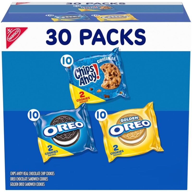 Nabisco Sweet Treats Cookie Variety Pack OREO, OREO Golden & CHIPS AHOY