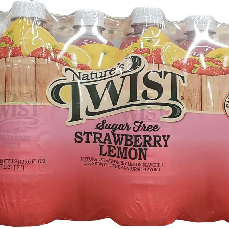 Nature's Twist Nature's Twist Sugar Free Strawberry Lemon (24 Pack/ 16.9 Fl Oz Net Wt 405.6 Fl Oz ), 405.6 fl. oz.