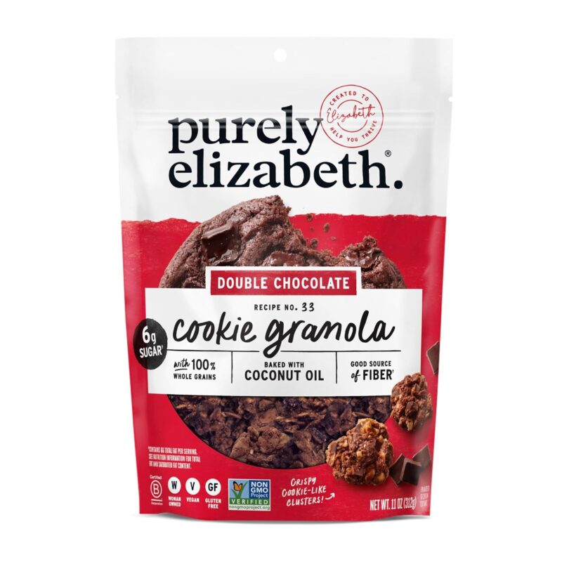 Purely Elizabeth Cookie Granola, Double Chocolate, Gluten-Free, Non-GMO