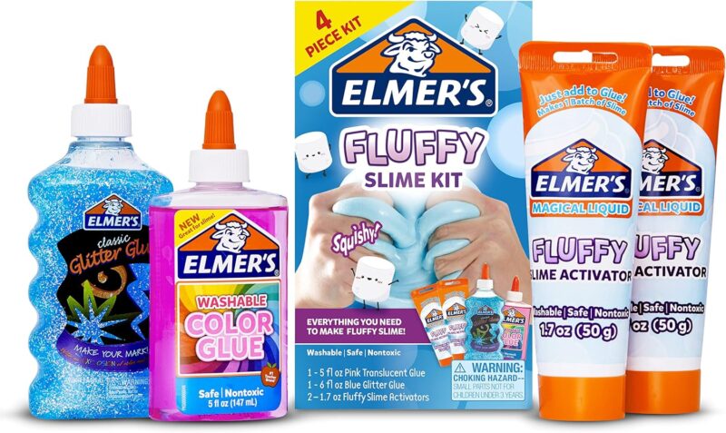 elmer’s-fluffy-slime-kit-includes-translucent-color-glue-glitter-glue-fluffy-slime-activator