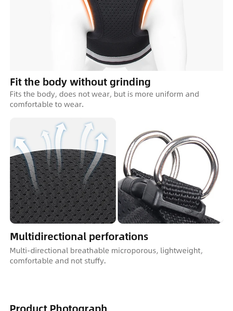 Pet Dog Tshirt Leash Leash Under Vest Harnesses Mesh Breathable Adjustable Easy Control Reflective Undershirt Dog Harness Collar - Image 12