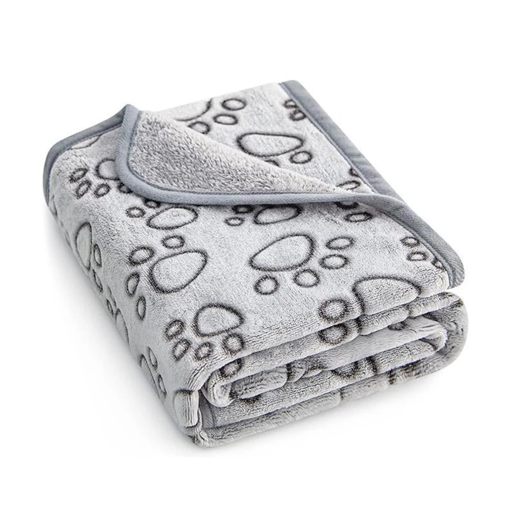 Soft Dog Blanket Washable, Cat Blanket for Indoor Cats Large Medium Small Dog Gifts Puppy Essentials (Grey) Bed - Image 7