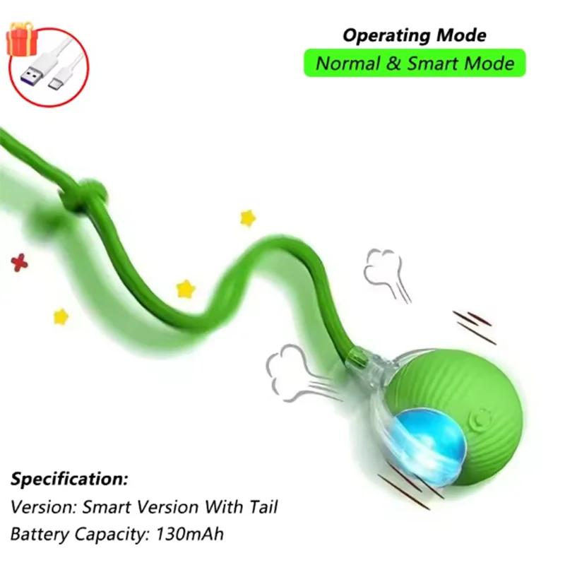 Intelligent interactive cat ball long-lasting and durable easy to clean intelligent obstacle avoidance pet cat and dog toys - Image 7