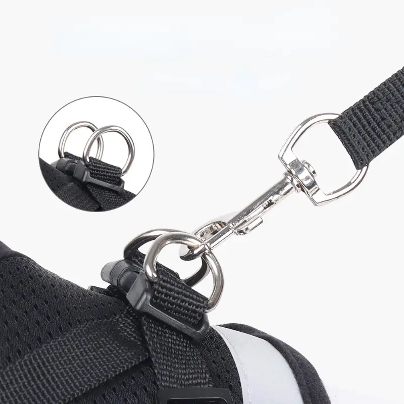 Pet Dog Tshirt Leash Leash Under Vest Harnesses Mesh Breathable Adjustable Easy Control Reflective Undershirt Dog Harness Collar - Image 5