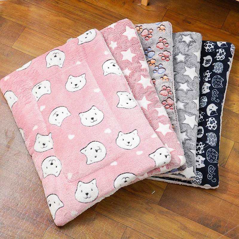 Thicken Flannel Cat Mat – Soft Winter Sleeping Cushion for Small Dogs & Cats - Image 2