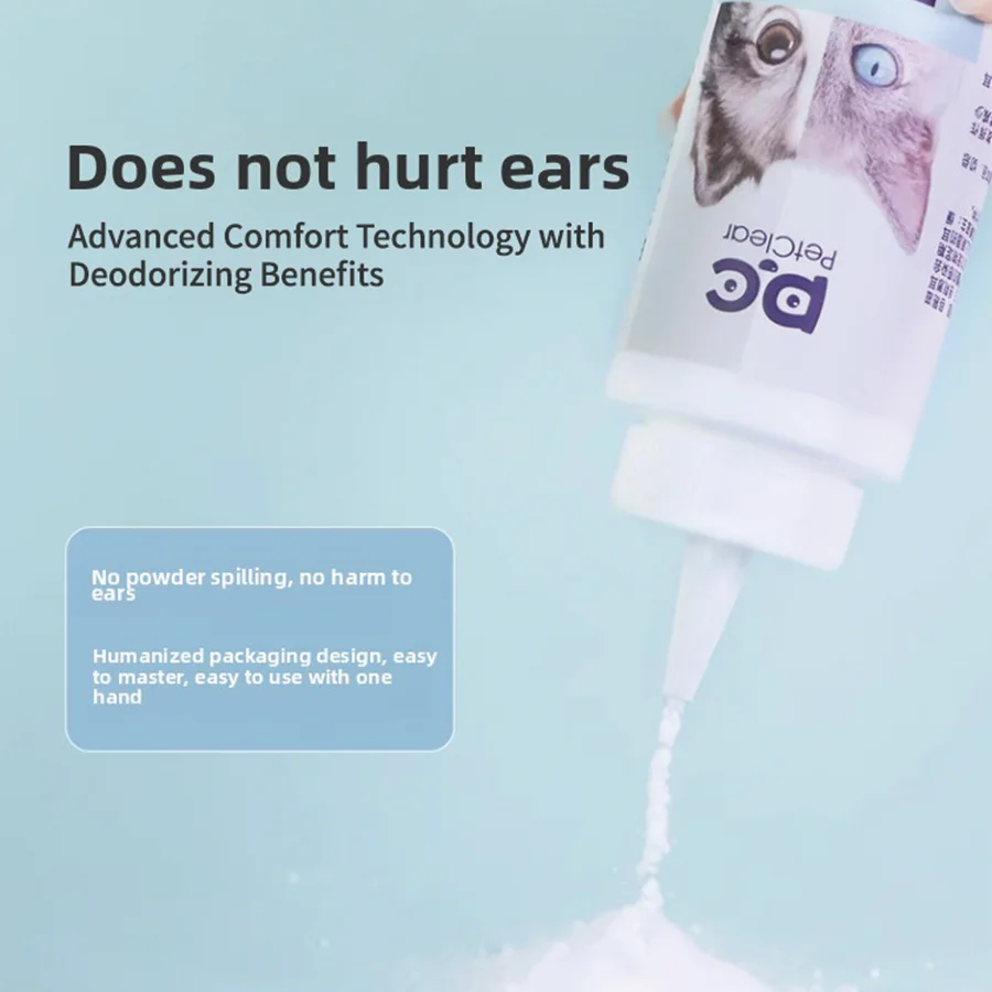 PETCLEAR Cat Dog Ear Powder Painless Ear Hair Removal Powder for Pets Easy to Remove Ear Hair Pets Cleaning Tools 30g - Image 10