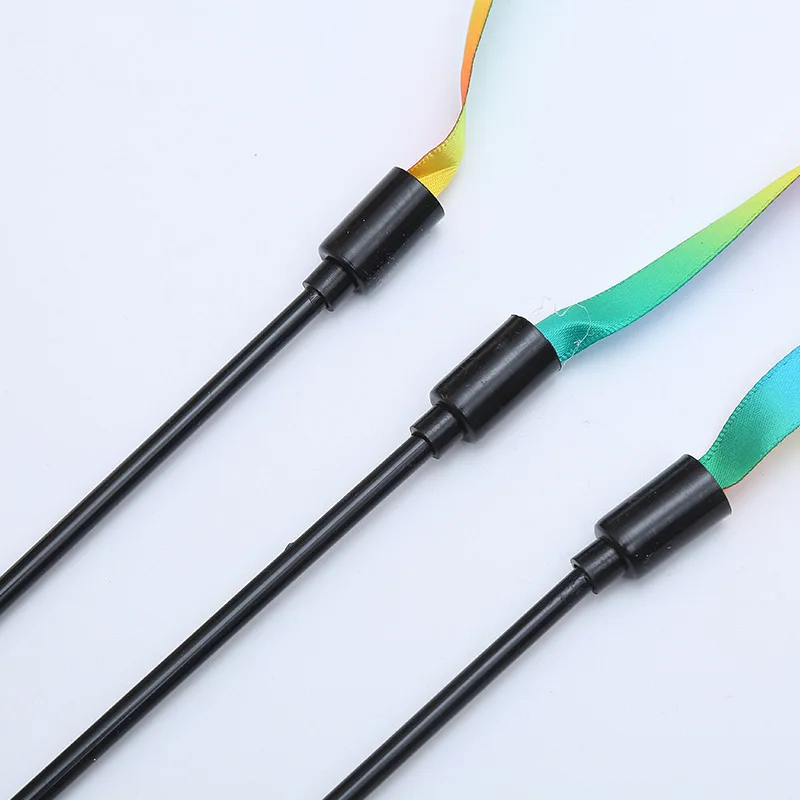 Simulation Feather Interactive Cat Toy Satin Ribbon Bell Cat Stick Toys Kitten Playing Teaser Wand Toy Cat Supplies Accessories - Image 3