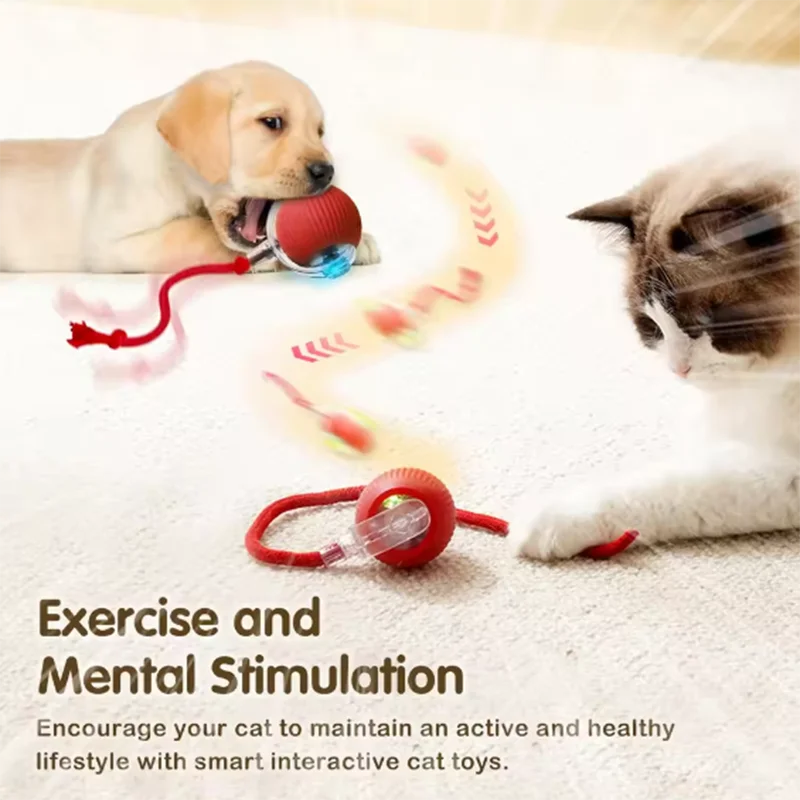 Intelligent interactive cat ball long-lasting and durable easy to clean intelligent obstacle avoidance pet cat and dog toys - Image 2