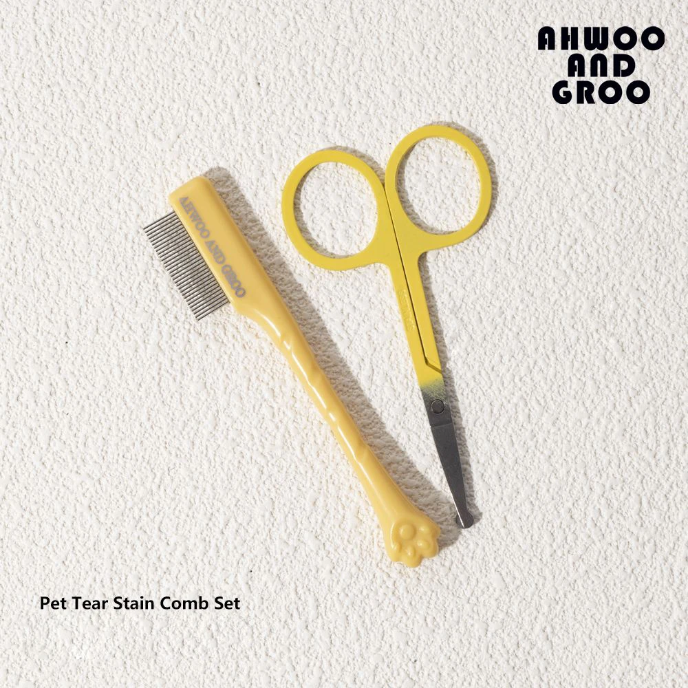 Pet Facial Cleaning Comb Set – Removes Tear Stains & Cat Paw Hair - Image 8