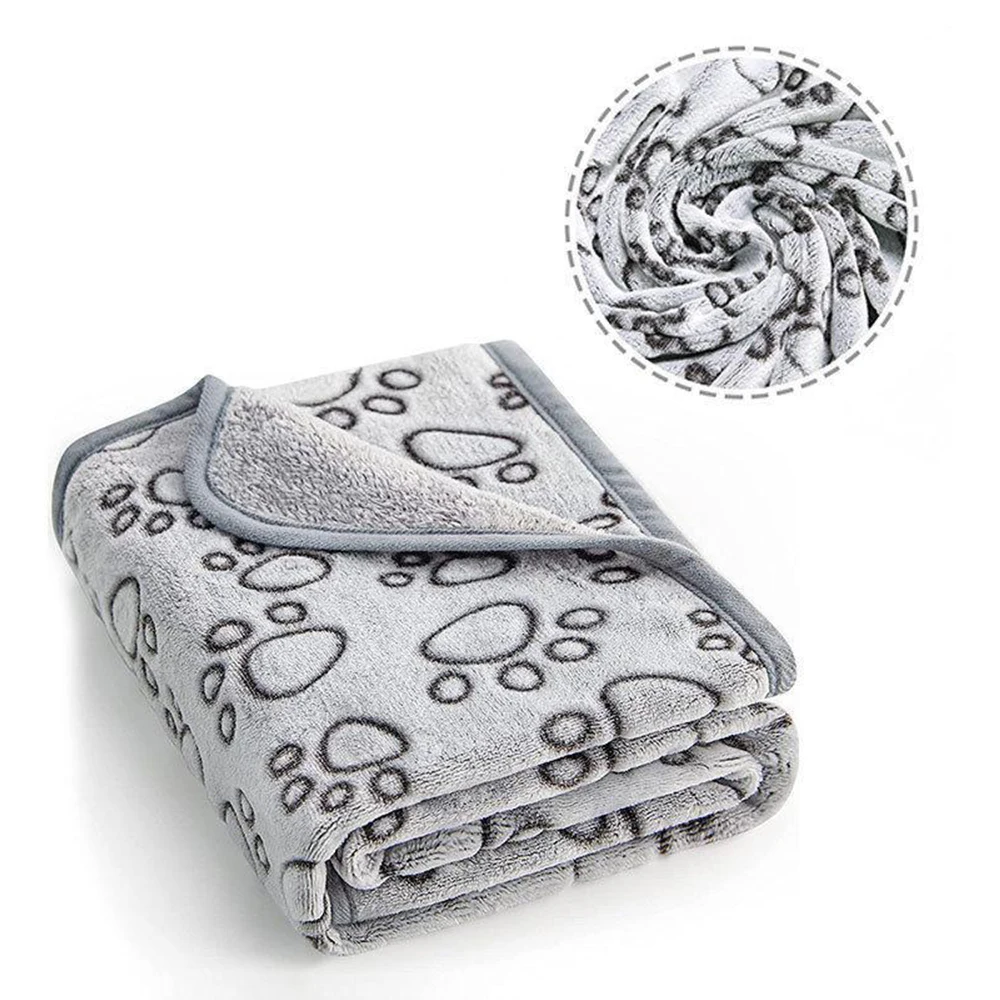 Soft Dog Blanket Washable, Cat Blanket for Indoor Cats Large Medium Small Dog Gifts Puppy Essentials (Grey) Bed - Image 5