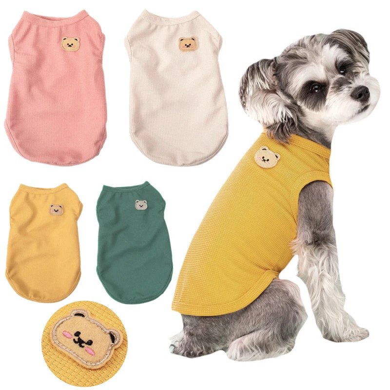 Breathable Polyester Dog Vest – Sweat-Resistant Pet Clothing in 4 Colors