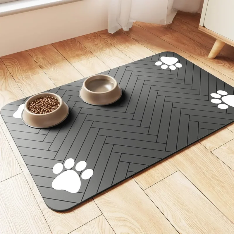 Absorbent Waterproof Pet Feeding Mat – Placemat for Dogs & Cats