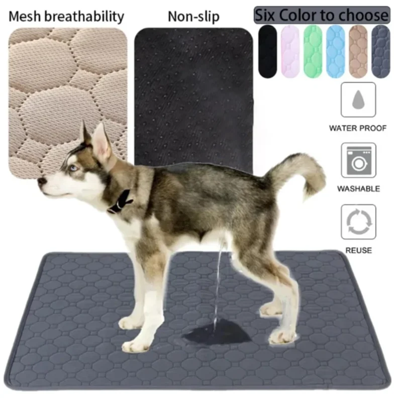 Dog Pee Pad Reusable Washable Dog Urine Mat Car Seat Floor Sofa Waterproof Absorbent Puppy Cat Training Diaper Mat Pet Supplies