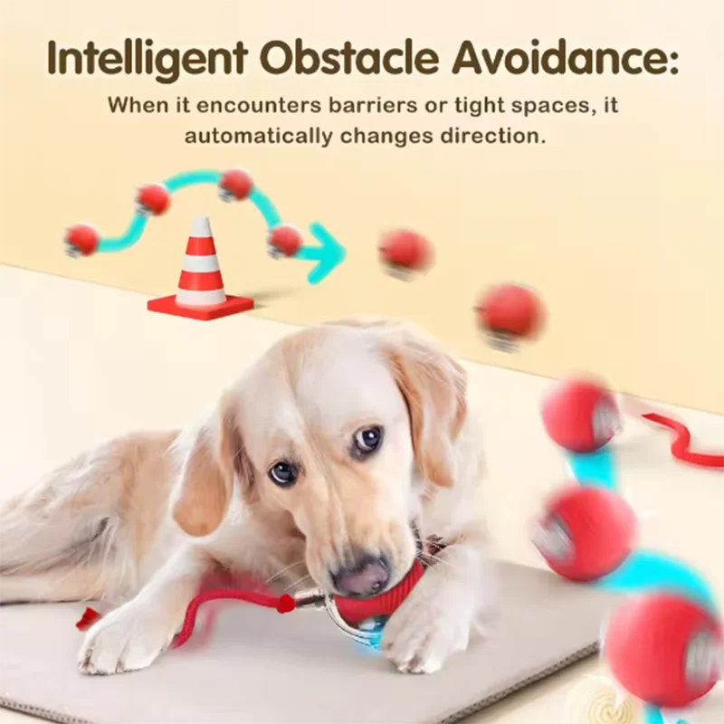 Intelligent interactive cat ball long-lasting and durable easy to clean intelligent obstacle avoidance pet cat and dog toys - Image 4