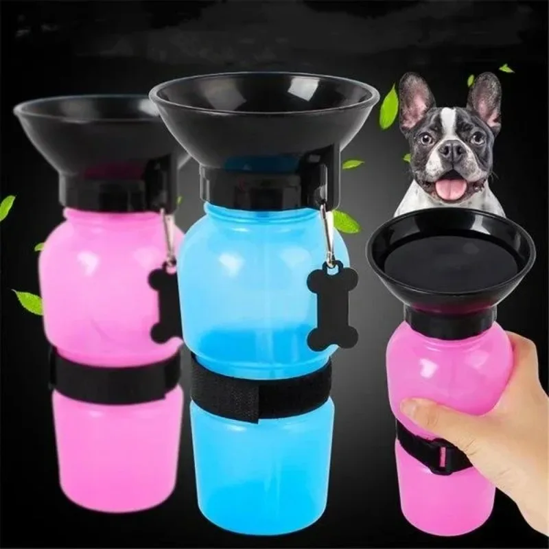 500ml Outdoor Portable Pet Dog Water Bottle Extrusion Large Dog Travel Water Cup Drinking Water Feeder Bowl for Dog Cat - Image 4