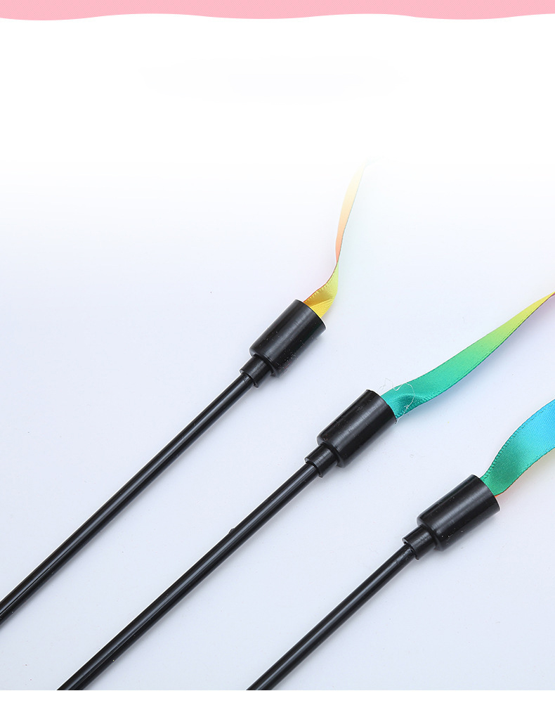 Simulation Feather Interactive Cat Toy Satin Ribbon Bell Cat Stick Toys Kitten Playing Teaser Wand Toy Cat Supplies Accessories - Image 15