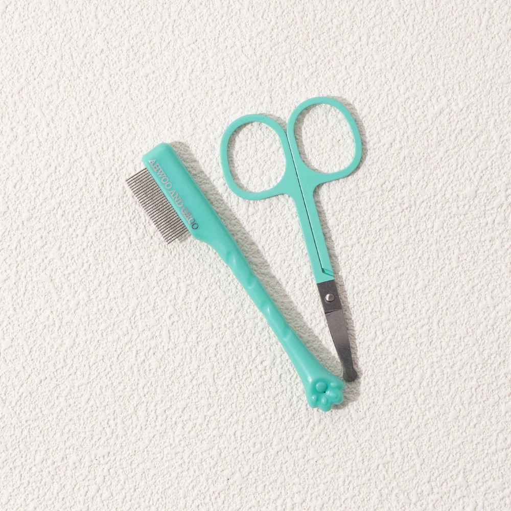 Pet Facial Cleaning Comb Set – Removes Tear Stains & Cat Paw Hair - Image 14